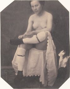 [Female Nude], ca. 1855. Creator: Circle of Louis-Adolphe Humbert de Molard