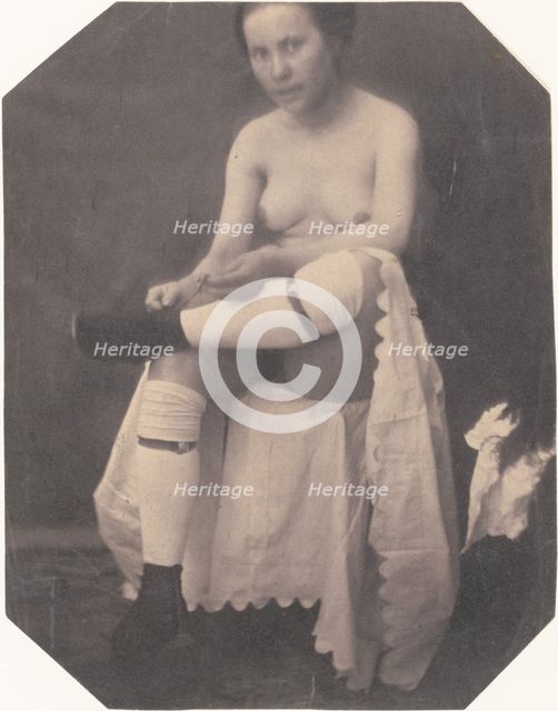 [Female Nude], ca. 1855. Creator: Circle of Louis-Adolphe Humbert de Molard.