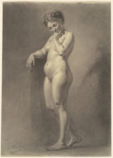 Female Nude, c. 1872. Creator: Walter Shirlaw