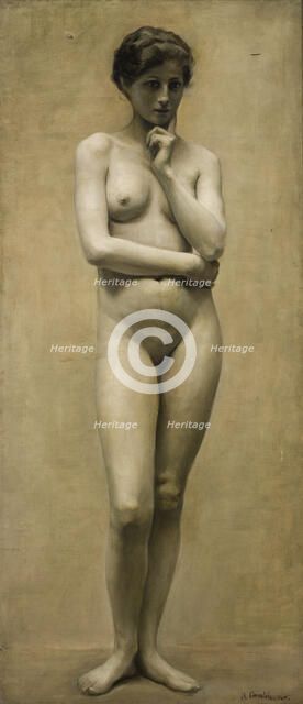 Female Nude, c1895. Creator: Maria Chlebowska.