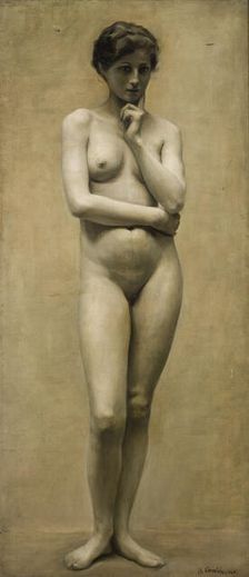 Female Nude, c1895. Creator: Maria Chlebowska