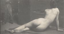 [Female Nude from the Back], ca. 1889., ca. 1889. Creator: Thomas Eakins