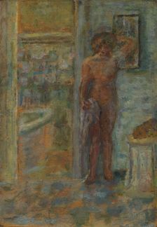 Female nude in an interior, c. 1917. Creator: Bonnard, Pierre (1867-1947)