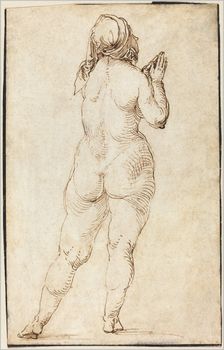 Female Nude Praying, 1497/1500. Creator: Albrecht Durer