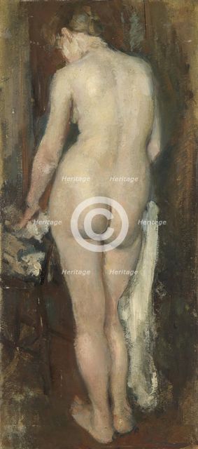 Female Nude, probably 1879. Creator: Hans Heyerdahl.