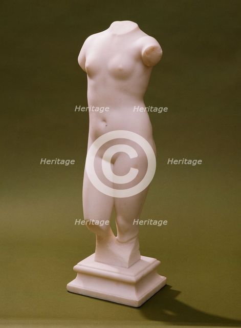 Female Nude Torso, 1890. Creator: Alphonse Legros.