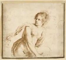 Female Nude Turning Towards Left, Clasping Knee, n.d. Creator: Unknown