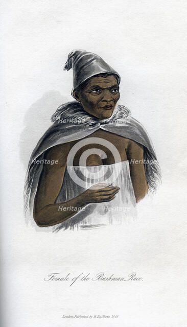 'Female of the Bushman Race', 1848. Artist: Unknown