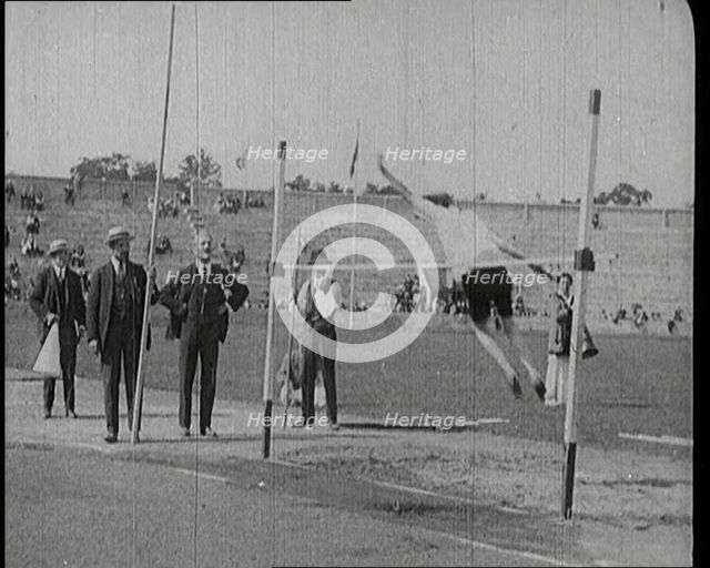 Female Athlete Competing in the High Jump at the Women's World Games, 1922. Creator: British Pathe Ltd.