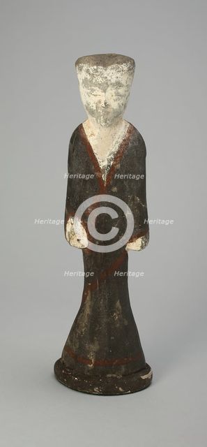 Female Attendant (Tomb Figurine), Western Han dynasty (206 B.C.-A.D. 9), c. 2nd century B.C. Creator: Unknown.