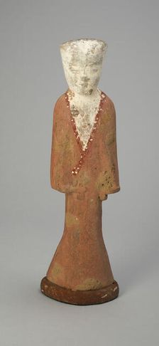 Female Attendant (Tomb Figurine), Western Han dynasty (206 B.C.-A.D. 9), c. 2nd century B.C. Creator: Unknown