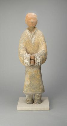 Female Attendant (Tomb Figurine), Western Han dynasty (206 B.C.-A.D. 9), c. 2nd century B.C. Creator: Unknown