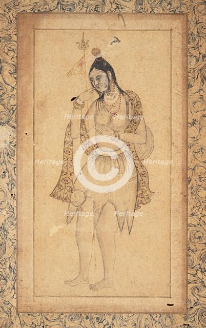 Female Ascetic (recto), c1600 (recto) Creator: Unknown.