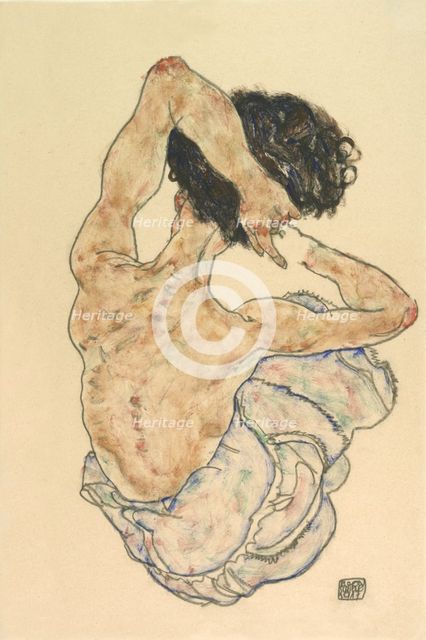 Female back act, 1917. Creator: Schiele, Egon (1890-1918).