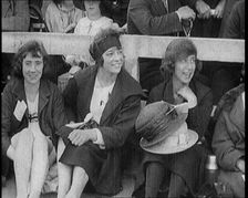 Female British Athletes Sitting at the Women's World Games, 1922. Creator: British Pathe Ltd