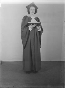 Female chorister, (Isle of Wight?), c1935. Creator: Kirk & Sons of Cowes