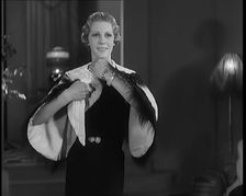 Female Civilian Modelling the Latest Fashions in a Fashion Show, 1931. Creator: British Pathe Ltd