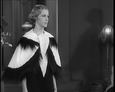 Female Civilian Modelling the Latest Fashions in a Fashion Show, 1931. Creator: British Pathe Ltd