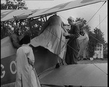 Female Civilians Getting into a Plane, 1931. Creator: British Pathe Ltd
