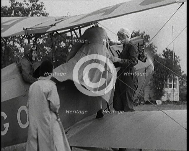 Female Civilians Getting into a Plane, 1931. Creator: British Pathe Ltd.