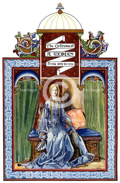 Female costume, 1135-1154, (1904). Artist: Unknown