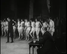 Female Dancers Rehearsing a Routine, 1920s. Creator: British Pathe Ltd