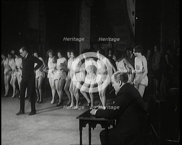 Female Dancers Rehearsing a Routine, 1920s. Creator: British Pathe Ltd.