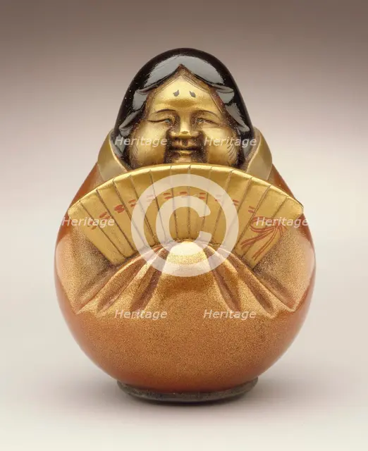Female Daruma Doll, 19th century. Creator: Unknown.
