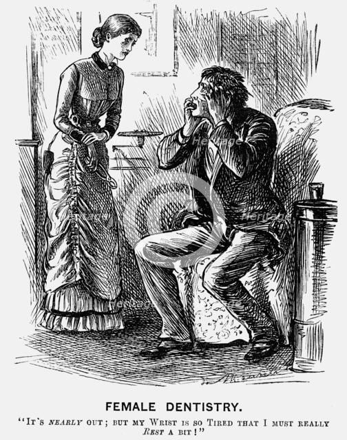 'Female Dentistry', 1879. Artist: George du Maurier