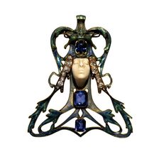 Female Face Pendant, 1897-1898