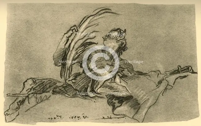 'Female Faun', c1761, (1928). Artist: Giovanni Battista Tiepolo.
