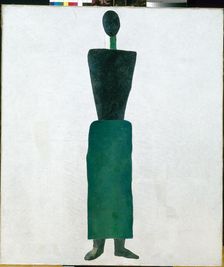 Female figure, 1928-1929. Creator: Malevich, Kasimir Severinovich (1878-1935)