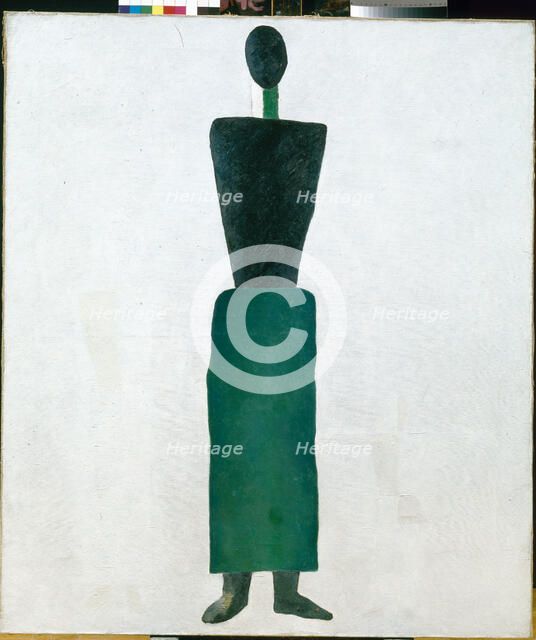 Female figure, 1928-1929. Creator: Malevich, Kasimir Severinovich (1878-1935).