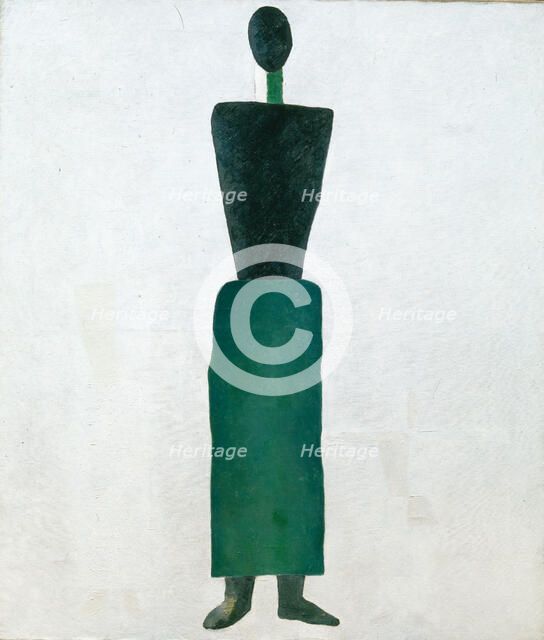 Female figure, 1928-1929. Creator: Malevich, Kasimir Severinovich (1878-1935).