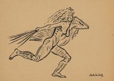 Female figure (Wind), c1935. Creator: Arnold Peter Weisz-Kubincan