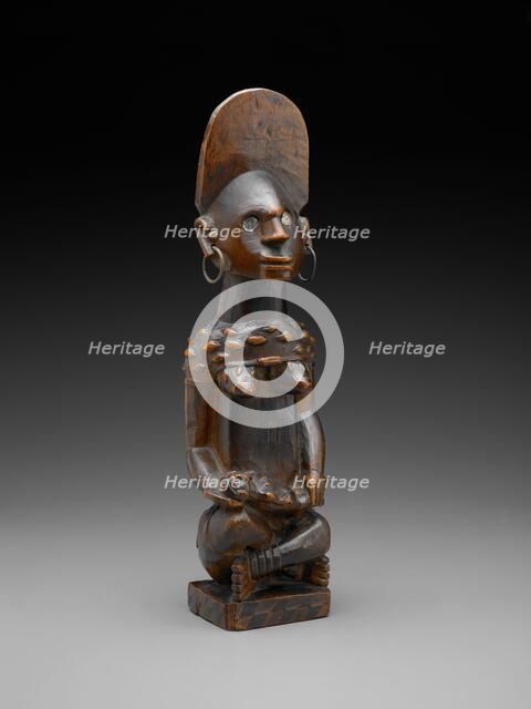 Female figure with child (Phemba), late 19th century - early 20th century. Creator: Unknown.
