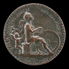 Female Figure and Putto [reverse], 1461. Creator: Gianfrancesco Enzola