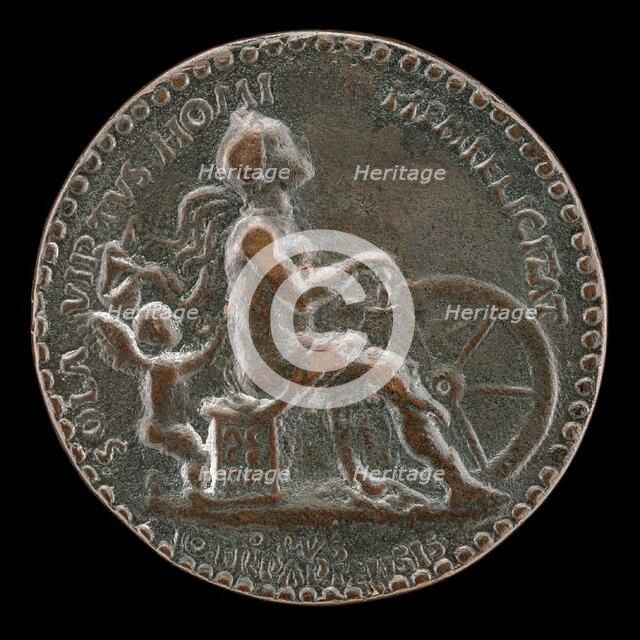 Female Figure and Putto [reverse], 1461. Creator: Gianfrancesco Enzola.