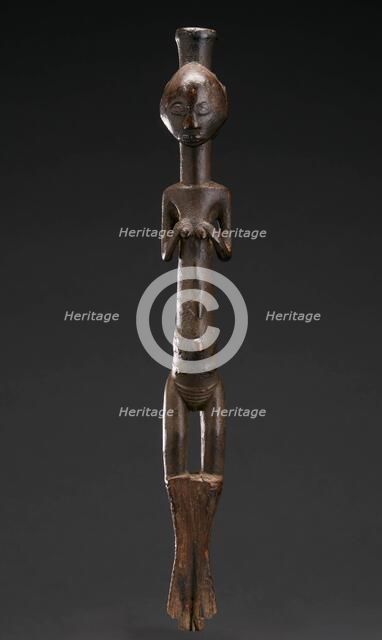 Female figure from staff, 1870-1900. Creator: Unknown.