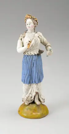 Female Figure, France, 18th century. Creator: Verres de Nevers