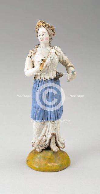 Female Figure, France, 18th century. Creator: Verres de Nevers.