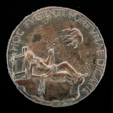 Female Figure Holding a Bridle [reverse], probably after 1502. Creator: Adriano Fiorentino