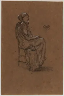 Female Figure, Seated, 1870-1873. Creator: James Abbott McNeill Whistler