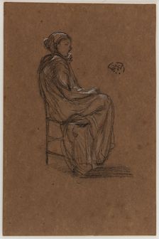 Female Figure, Seated, 1870-1873. Creator: James Abbott McNeill Whistler