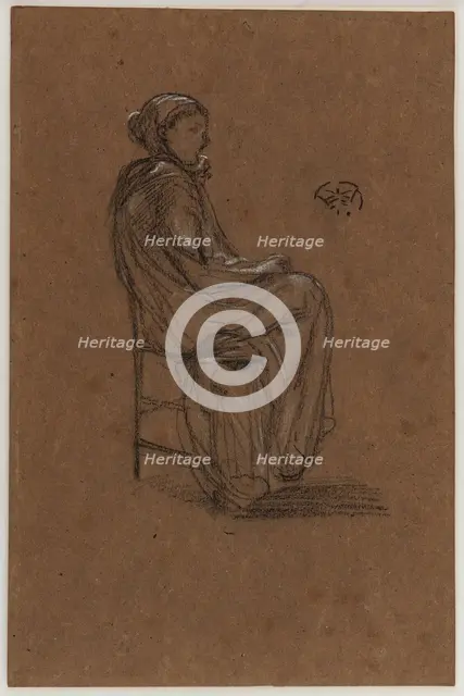 Female Figure, Seated, 1870-1873. Creator: James Abbott McNeill Whistler.