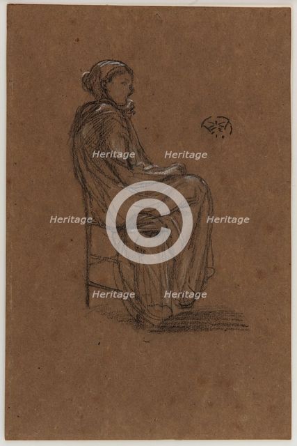 Female Figure, Seated, 1870-1873. Creator: James Abbott McNeill Whistler.