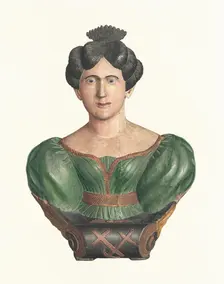 Female Figurehead Bust, c. 1938. Creator: Elizabeth Moutal