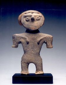 Female Figurine with Topknot, c. 1000-300 B.C. Creator: Unknown