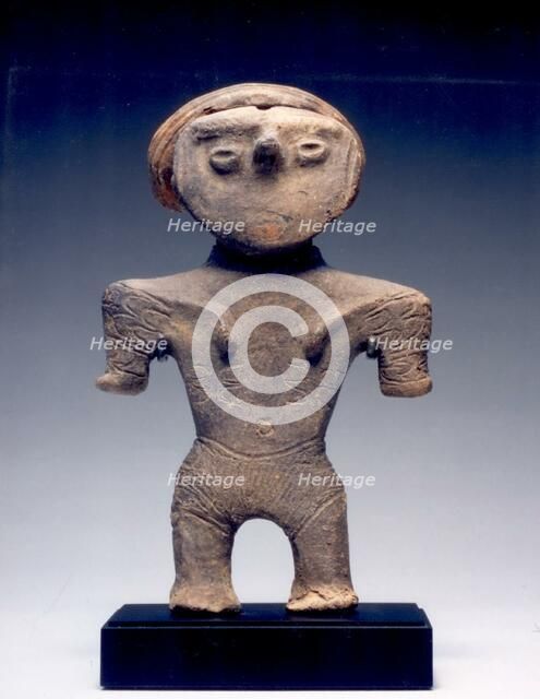 Female Figurine with Topknot, c. 1000-300 B.C. Creator: Unknown.