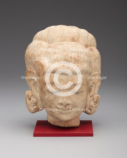 Female Head, 13th/15th century. Creator: Unknown.